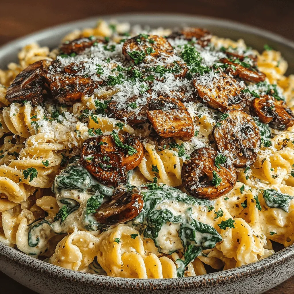 In the world of quick and satisfying meals, few dishes can compete with creamy pasta recipes. Our One-Pot Creamy Mushroom and Spinach Pasta is not only a delicious option but also a time-saver, as everything cooks in just one pot. This recipe combines the earthy flavors of mushrooms with the vibrant freshness of spinach, creating a comforting dish that is perfect for any occasion. With the ability to whip up this meal in under 30 minutes, it stands out for busy professionals and parents juggling multiple tasks, offering a flavorful escape without the fuss.