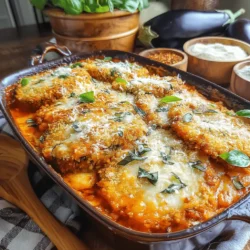Cheesy Eggplant Parm Casserole