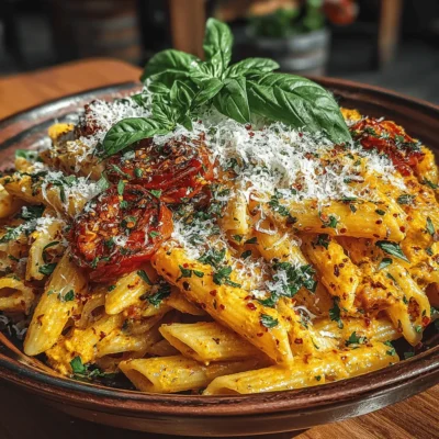 Quick & Creamy Tomato Basil Pasta