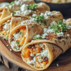 Feta-Licious Fall Wraps