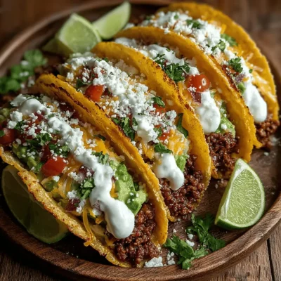 Zesty Beef Tacos with Avocado & Fresh Salsa