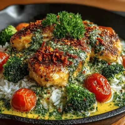 Creamy Chicken and Broccoli One-Pan Dinner