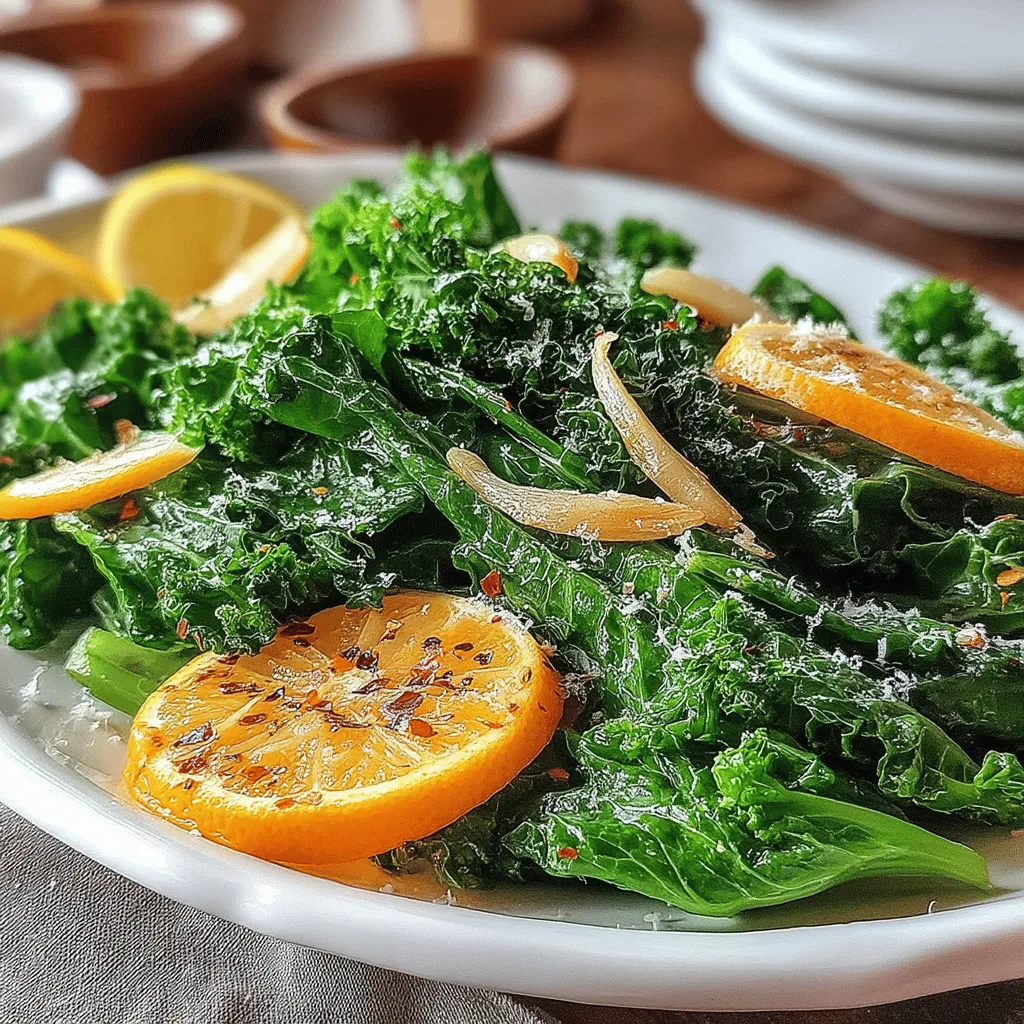 Incorporating more greens into your diet is a delicious way to boost your health, and kale stands out as one of the most nutrient-dense options available. This leafy green is packed with vitamins, minerals, and fiber, making it a fantastic addition to any meal. The Zesty Garlic Lemon Kale Delight not only highlights the vibrant flavors of kale but also combines them with zesty garlic and lemon for a refreshing side dish.