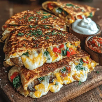 Cheesy Delight: Loaded Veggie Quesadillas
