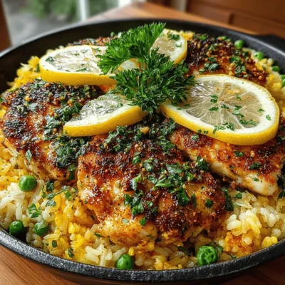 Zesty One-Pan Lemon Herb Chicken and Rice