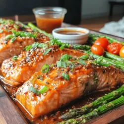 Crispy Sheet Pan Honey Garlic Salmon