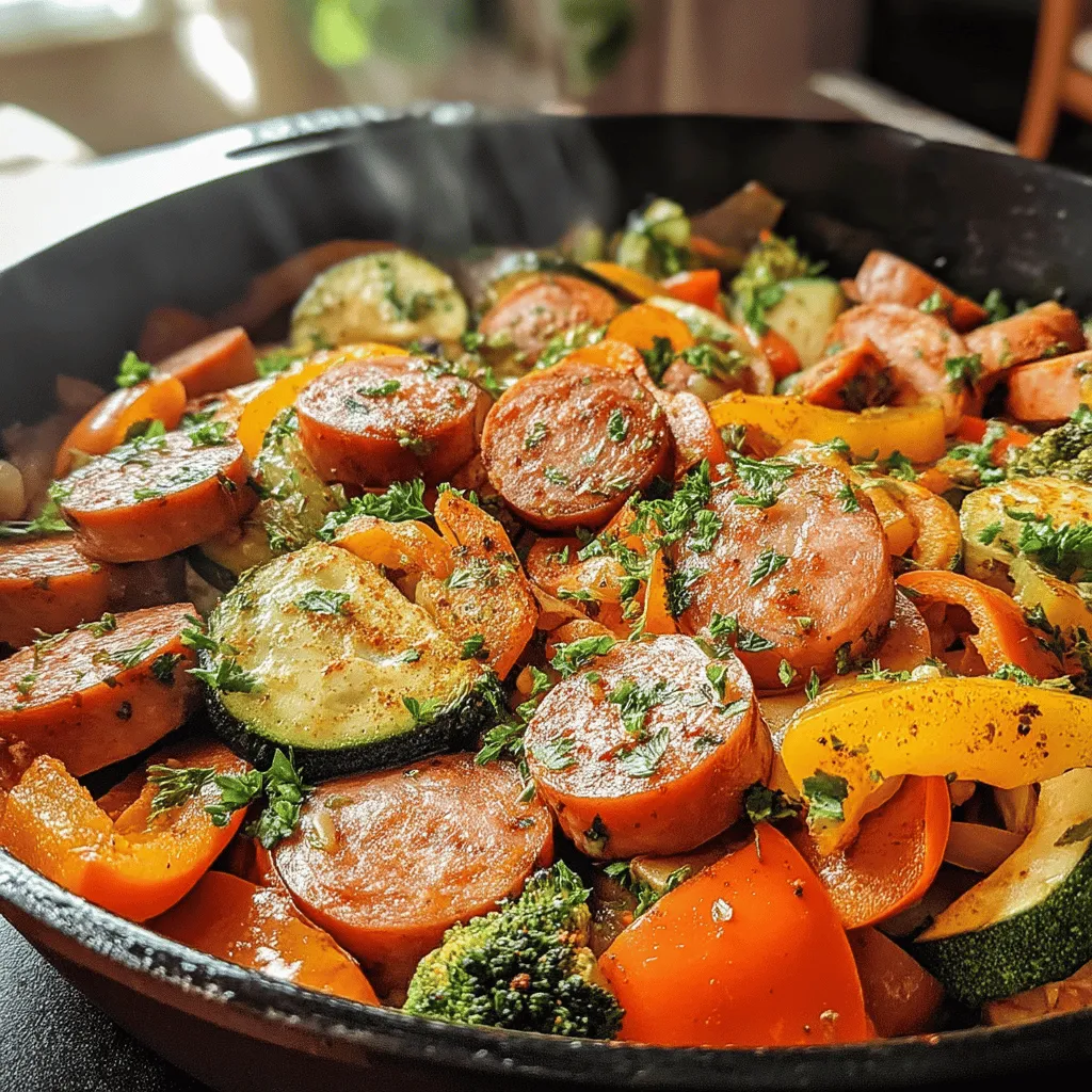 In the world of quick and flavorful meals, stir-frying stands out as a beloved cooking method that brings together fresh ingredients in a vibrant, satisfying way. One such delightful dish is the Savory Kielbasa and Colorful Veggie Stir-Fry. This easy-to-make recipe combines the rich, smoky flavor of kielbasa sausage with a rainbow of vegetables, making it not only delicious but also visually appealing. Whether you’re a busy parent looking for a weeknight dinner solution or a cooking enthusiast wanting to explore new flavors, this recipe is sure to please. In this article, we will explore the ingredients, preparation steps, and benefits of making your own stir-fry, ensuring that you can create this dish with confidence.