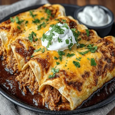 Quick Cheesy Chicken Enchiladas Recipe