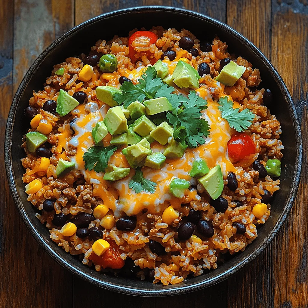 Taco Fiesta Skillet Rice is a vibrant and flavorful dish perfect for busy weeknights. This hearty meal combines ground turkey, rice, black beans, and a medley of spices, all cooked in one skillet for minimal cleanup. With its colorful ingredients and customizable toppings, this recipe not only satisfies hunger but also brings a fiesta to your dinner table. In this article, we will explore the details of preparing this delightful dish, including its ingredients, cooking process, and tips for enhancing the flavors.