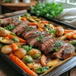 Balsamic Bliss Beef & Veggie Fiesta is a vibrant and flavorful dish that brings together marinated flank steak and an array of roasted vegetables. This recipe not only tantalizes your taste buds but also offers a feast for the eyes with its colorful presentation. The combination of rich balsamic vinegar and fresh produce creates a delightful symphony of flavors that makes it a perfect choice for family dinners or gatherings.