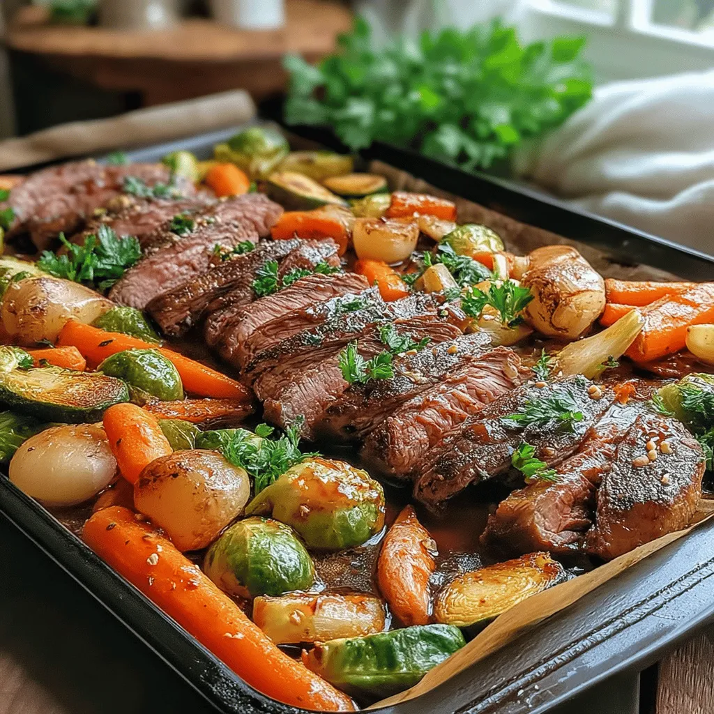 Balsamic Bliss Beef & Veggie Fiesta is a vibrant and flavorful dish that brings together marinated flank steak and an array of roasted vegetables. This recipe not only tantalizes your taste buds but also offers a feast for the eyes with its colorful presentation. The combination of rich balsamic vinegar and fresh produce creates a delightful symphony of flavors that makes it a perfect choice for family dinners or gatherings.