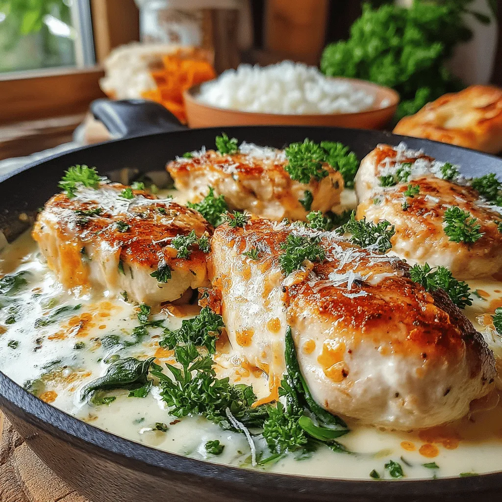 If you're looking for a comforting and flavorful dish that can be whipped up in no time, the Creamy Herb Chicken Skillet is just the recipe you need. This delectable meal features tender chicken breasts smothered in a rich and creamy herb sauce that elevates the dish to a whole new level. Perfect for weeknight dinners or special occasions, this recipe is sure to impress your family and guests alike.