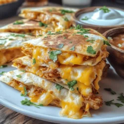Sizzling BBQ Chicken Quesadillas