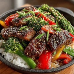 Stir-fry dishes have gained immense popularity in home cooking due to their quick preparation and vibrant flavors. One standout recipe is the Sizzling Beef & Veggie Delight, which offers a nutritious and delicious meal option that can easily fit into a busy lifestyle. This dish perfectly balances high-quality protein from beef and an array of colorful vegetables, making it an ideal choice for families looking to enjoy a wholesome meal together.