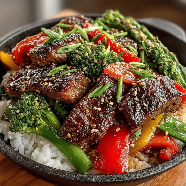 Stir-fry dishes have gained immense popularity in home cooking due to their quick preparation and vibrant flavors. One standout recipe is the Sizzling Beef & Veggie Delight, which offers a nutritious and delicious meal option that can easily fit into a busy lifestyle. This dish perfectly balances high-quality protein from beef and an array of colorful vegetables, making it an ideal choice for families looking to enjoy a wholesome meal together.