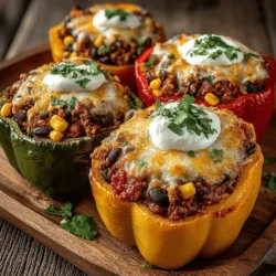 Zesty Taco Stuffed Bell Peppers