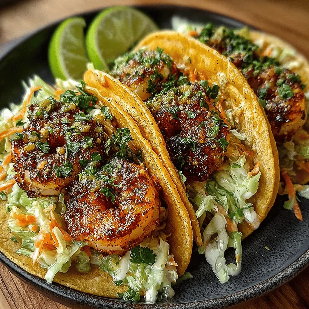 - 1 pound large shrimp, peeled and deveined - 2 tablespoons olive oil - 1 teaspoon chili powder - 1 teaspoon cumin - 1 teaspoon smoked paprika - 1/2 teaspoon garlic powder - 1/2 teaspoon salt - 1/4 teaspoon black pepper - Juice of 1 lime - 8 small corn or flour tortillas