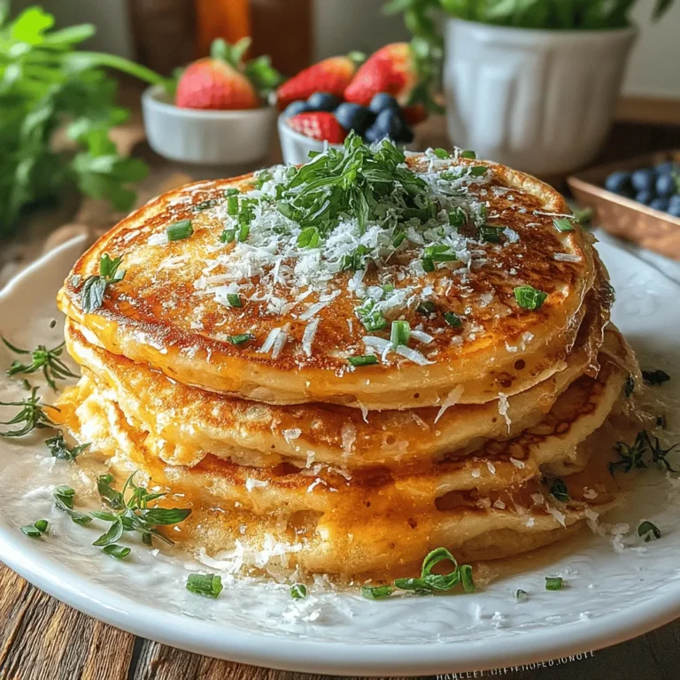 Savory pancakes are an exciting twist on the classic breakfast staple, offering a delightful way to start your day. Unlike their sweet counterparts, these pancakes are infused with flavors that can transform any morning into a gourmet experience. By incorporating olive oil, this recipe not only enhances the taste but also adds a touch of health benefits that you won't want to miss.
