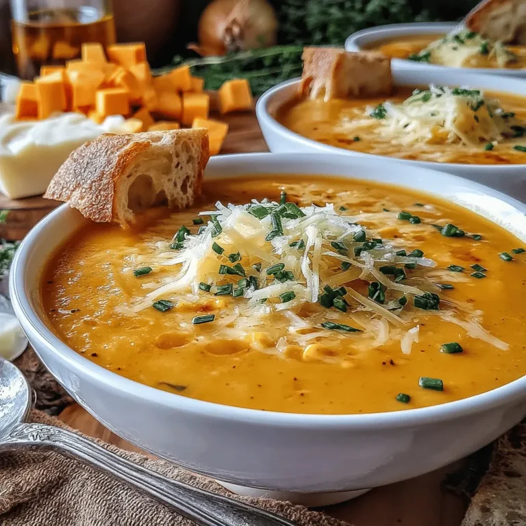 Warm and comforting, a bisque is the perfect dish to enjoy during the colder months, and this Warm Cheesy Butternut Squash & Corn Bisque is no exception. With its luscious, creamy texture and the delightful combination of sweet butternut squash and fresh corn, this recipe will surely become a favorite in your household.