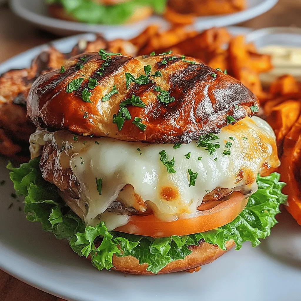 Savory Mushroom & Swiss Stuffed Turkey Burgers are a delightful twist on the classic burger. These scrumptious patties are not only packed with flavor but also offer a healthier alternative to traditional beef burgers. With the rich taste of sautéed mushrooms and the creamy goodness of Swiss cheese, this dish is sure to please any palate.