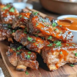 Sweet & Spicy Air Fryer BBQ Riblets
