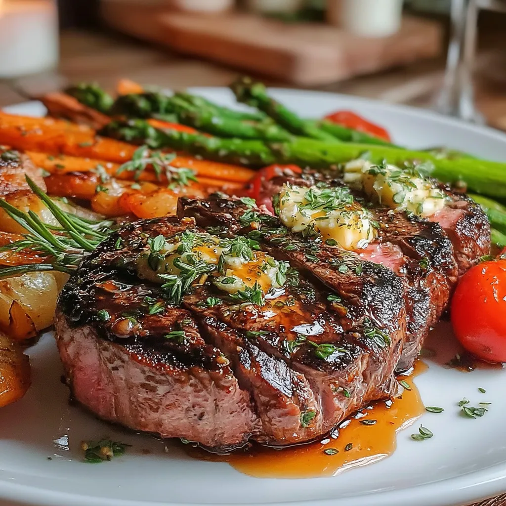 Herb Butter Seared Steak with Seasonal Veggies is a delightful and nutritious choice for dinner that promises to impress. This dish combines the rich, juicy flavors of perfectly cooked steak with vibrant, fresh vegetables, creating a meal that is as visually appealing as it is delicious.