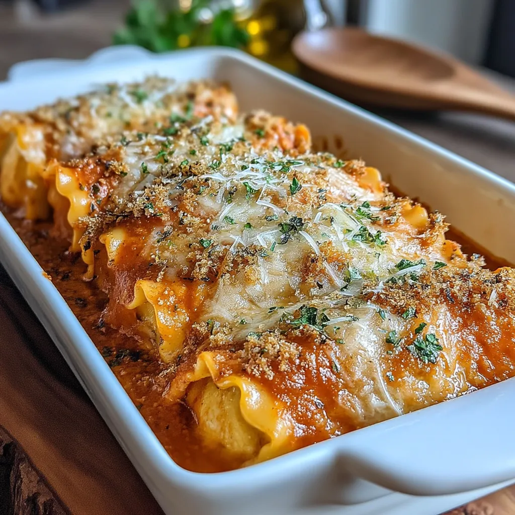 Cheesy Herb-Crusted Lasagna Rolls are a delightful twist on the traditional lasagna, transforming the classic dish into convenient and appealing roll-ups. These savory parcels are not only easy to serve but also pack a punch of flavor, making them a popular choice for family dinners and gatherings alike. Their unique presentation elevates the dining experience, while the creamy cheese filling, infused with fresh herbs, tantalizes the taste buds.