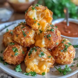 Delve into the world of comfort food with a modern twist by discovering the delightful recipe for Crispy Air Fryer Mac & Cheese Balls. This dish combines the beloved flavors of classic mac and cheese with the irresistible crunch of a perfectly breaded exterior, making it a favorite for parties, snacks, or even as a main dish. The air fryer ensures that the mac and cheese balls are not only delicious but also healthier than traditional frying methods, allowing you to indulge without the guilt.